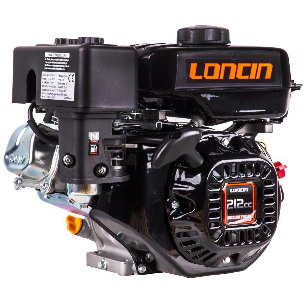 Loncin LC170F-A76 EUR5 İpli 7 HP Yatay Milli 25 mm Frezeli Tip Benzinli Motor