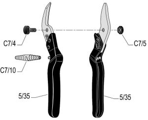 Felco CP Çok Amaçlı Pratik Sac Makası 20.5cm