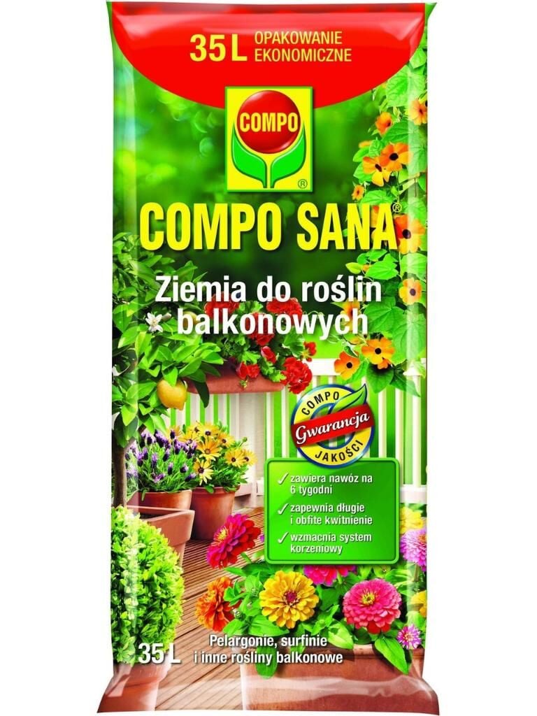 Compo 4051 Balkon Bitkileri Için Toprak 35 L