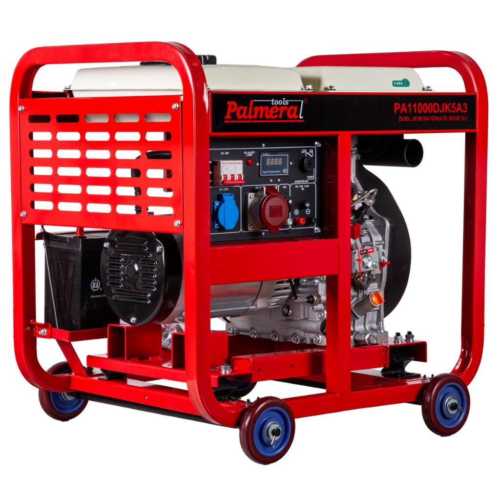 Palmera PA11000DJK5A3 EURO5 Jeneratör 11kVa Dizel Marşlı ATS Uyumlu