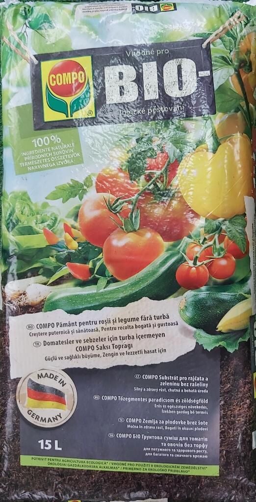 Compo Bio 2929 Domates ve Sebze Toprağı 15 LT