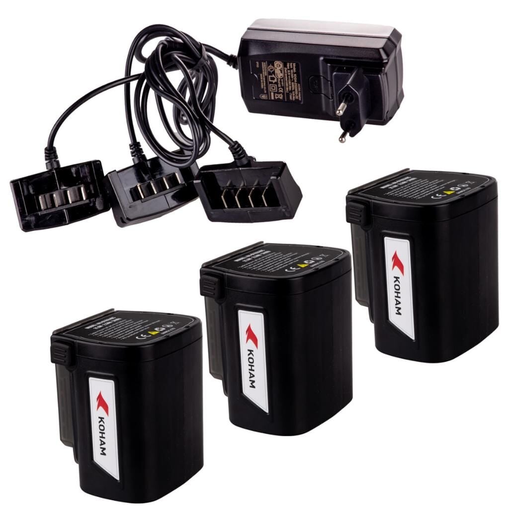 Koham Akü Kit 3X2.5ah+Şarj Cihazı Kh-Tp30,Kh-Tp35,Kh-S40