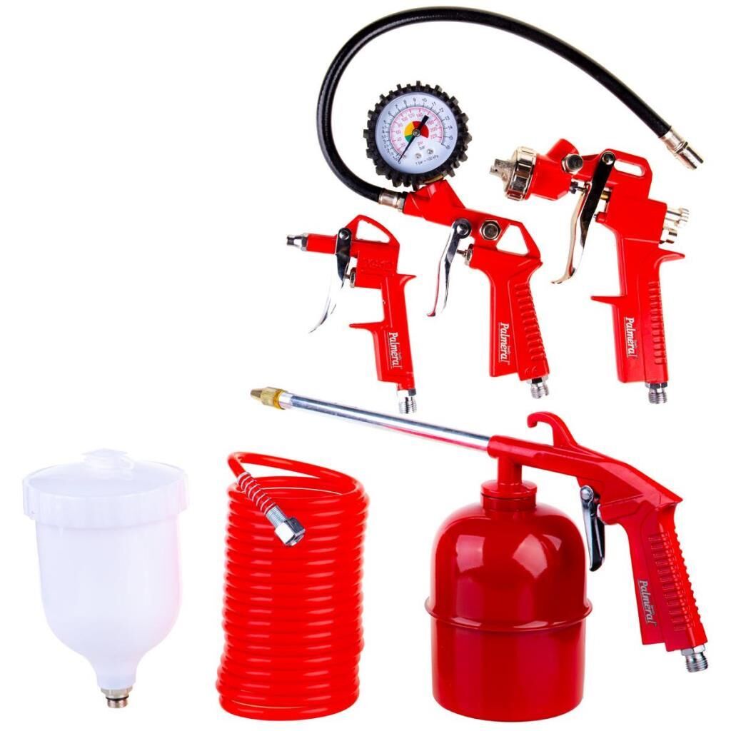 Palmera Pa50L-Kit Hava Kompresörü Tabanca Alet Seti 5 Parça