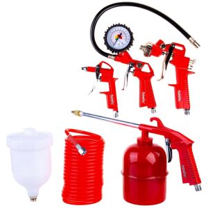 Palmera Pa50L-Kit Hava Kompresörü Tabanca Alet Seti 5 Parça