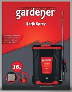 Gardener 165516 Şarjlı (Akülü) Sırt Tipi İlaçlama Pompası 16 Litre