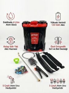 Gardener 165516 Şarjlı (Akülü) Sırt Tipi İlaçlama Pompası 16 Litre