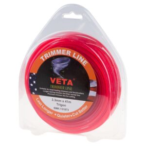 Veta 3 Köşe Kırmızı Misina Pro 3.3mm 41m