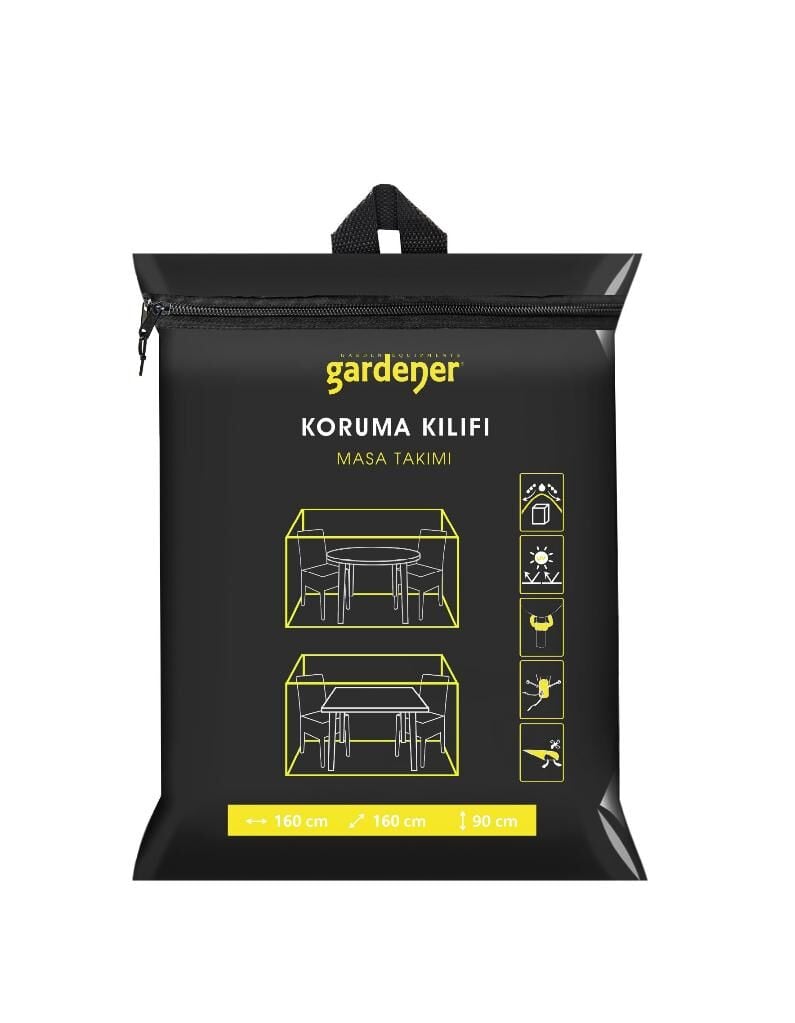 Gardener GRDC304 Masa Takımı Koruma Örtüsü / Kılıfı PE (160 cm x 160 cm x 90 cm)