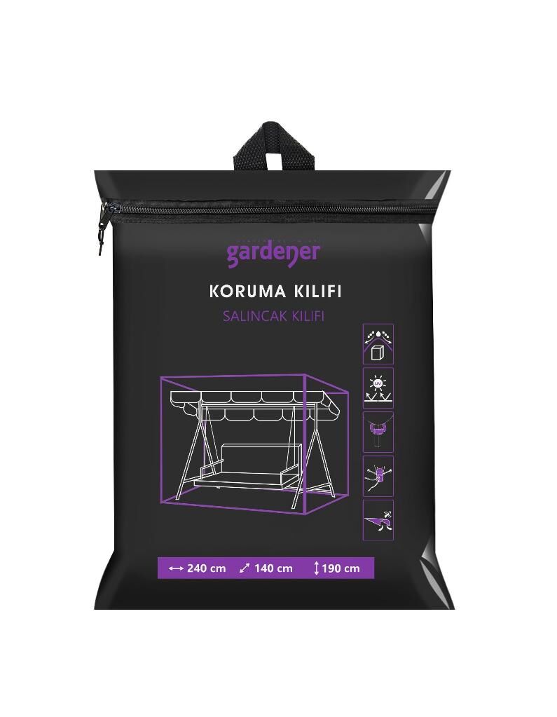 Gardener GRDC308 Salıncak Koruma Örtüsü / Kılıfı PE ( 240 cm x 190 cm x 90 cm )