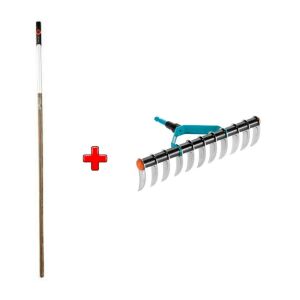 Gardena 3391-3723 Çim Havalandırma Tırmığı 35 cm + 130cm Sap