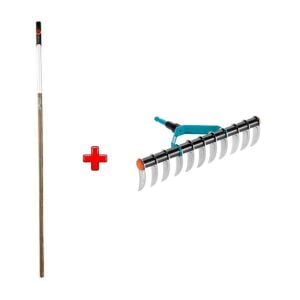 Gardena 3391-3723 Çim Havalandırma Tırmığı 35 cm + 130cm Sap
