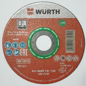 Würth Kesme Taşı Paslanmaz İçin Yeşil D115X1MM-10 Adet