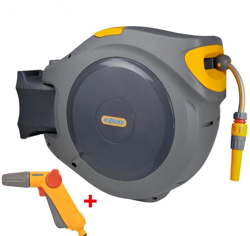 Hozelock 2595-3720H Duvara Monte 40M Hortumlu Otomatik  Geri Sarmalı Hortum Toplama Makara Seti