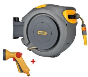 Hozelock 2403-3535H Duvara Monte 30 M Hortumlu Otomatik Geri Sarmalı Hortum Toplama Makara Seti