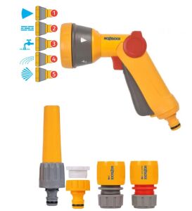 Hozelock 2401-3460H Otomatik Geri Sarımlı Bahçe Makarası 20mt +Tabanca Seti