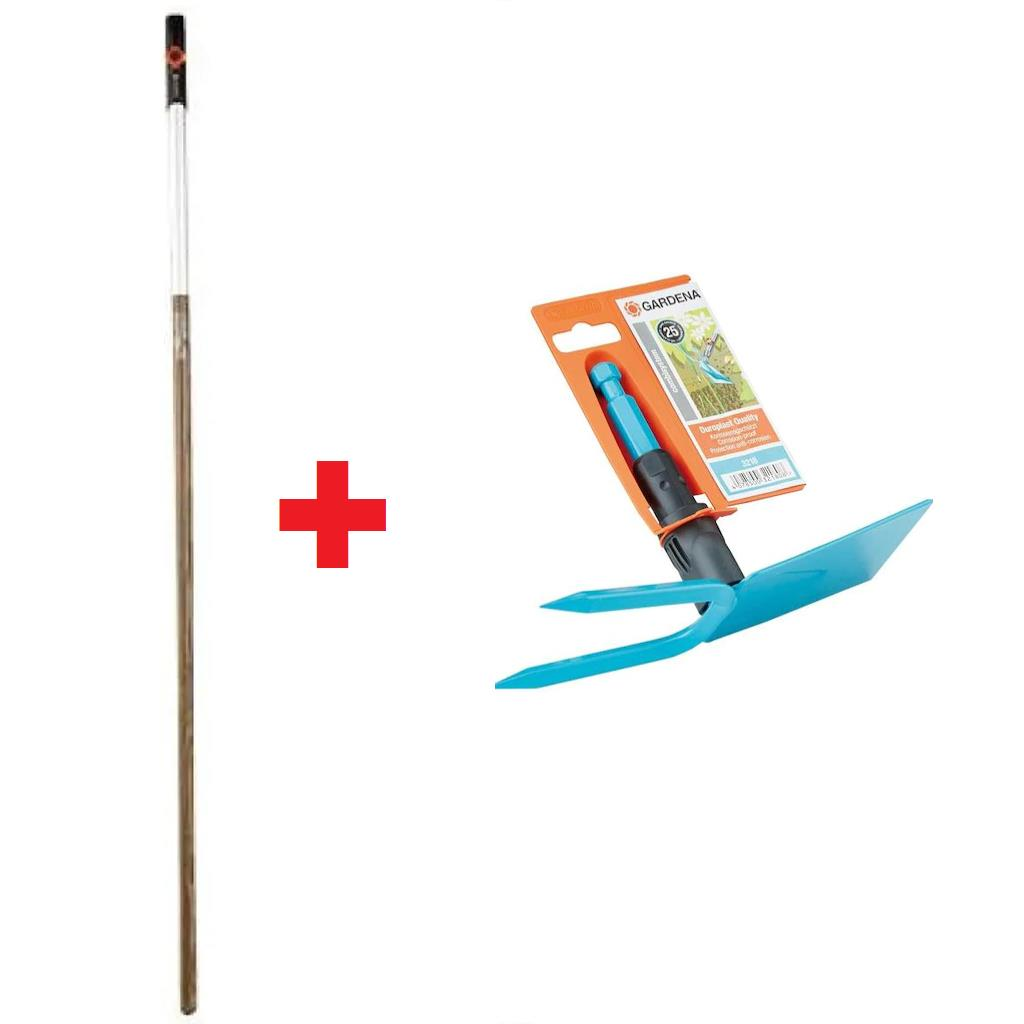 Gardena 3218-20 Bahçe Çapası 7,5 cm Combi System+Sap