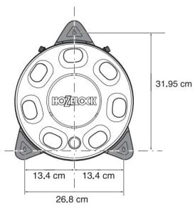 Hozelock 2420H Duvara Monte Hortum Makarası 30 mt hortum sarılır