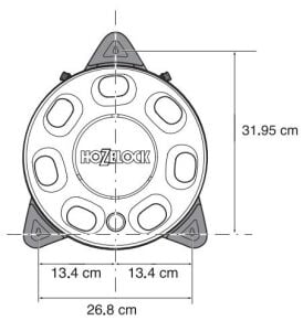 Hozelock 2422H Hortum Makarası Duvara Monte 15 M Hortumlu