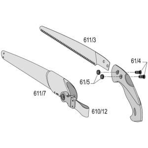 Felco 611 Budama Testeresi Kılıflı 33cm