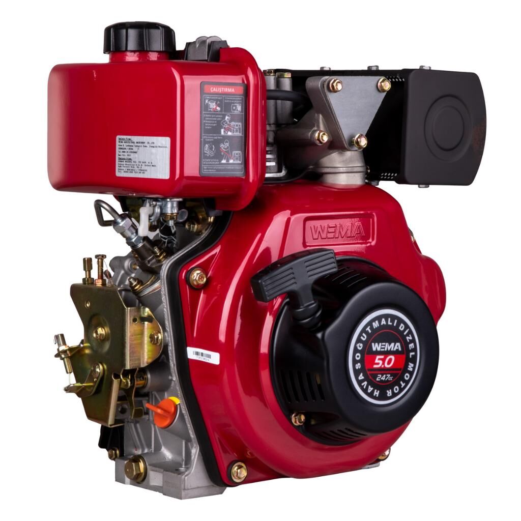 Weima WM173F 5.5 HP Dizel Motor İpli Çapa Tip Frezeli