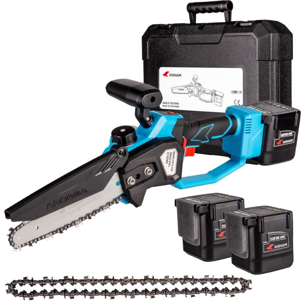Koham KH-CS21608B Çift Akülü 5.0 Ah Budama Testeresi