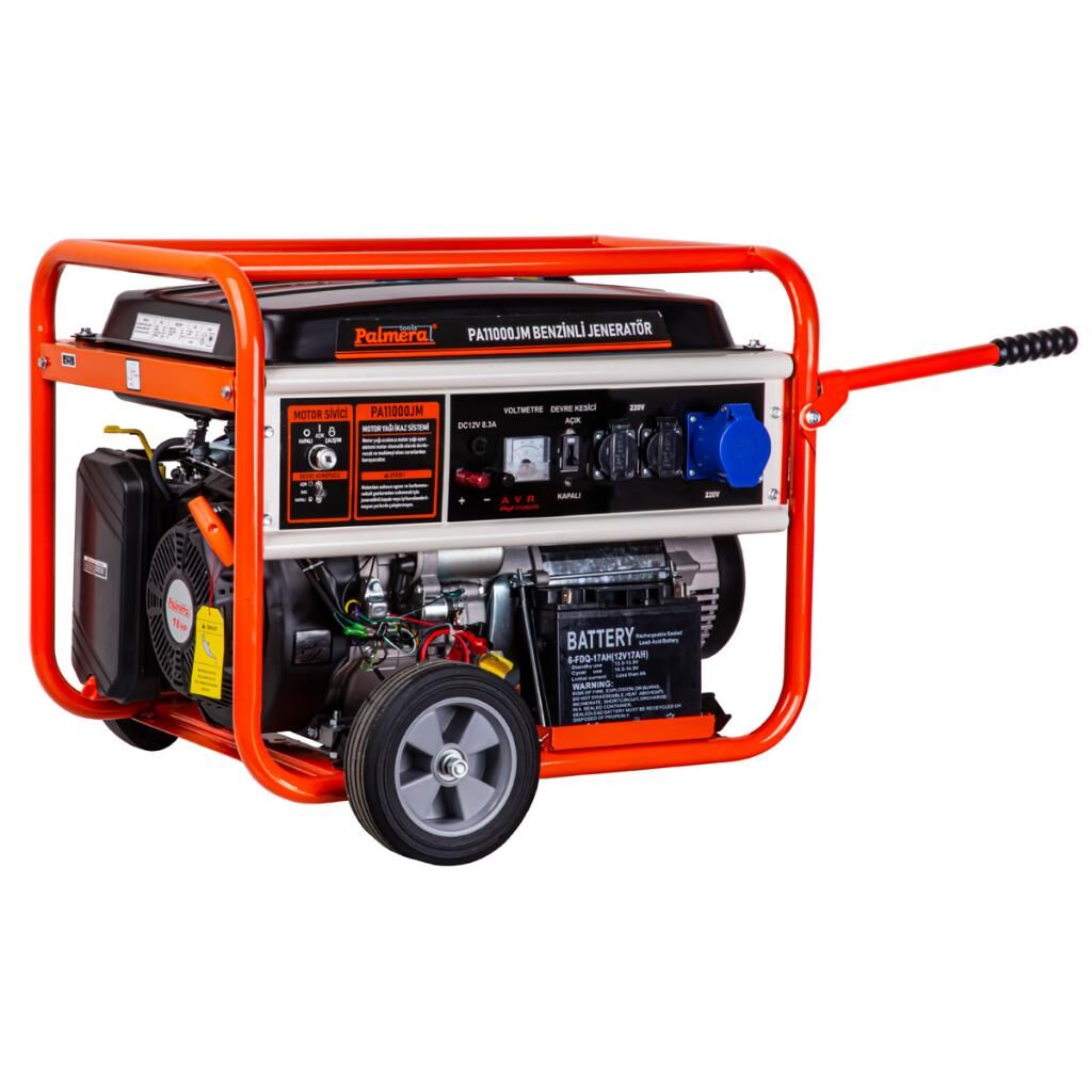 Palmera PA11000JM5 EUR5 Marşlı Monofaze Benzinli Jeneratör 10.37 kVA