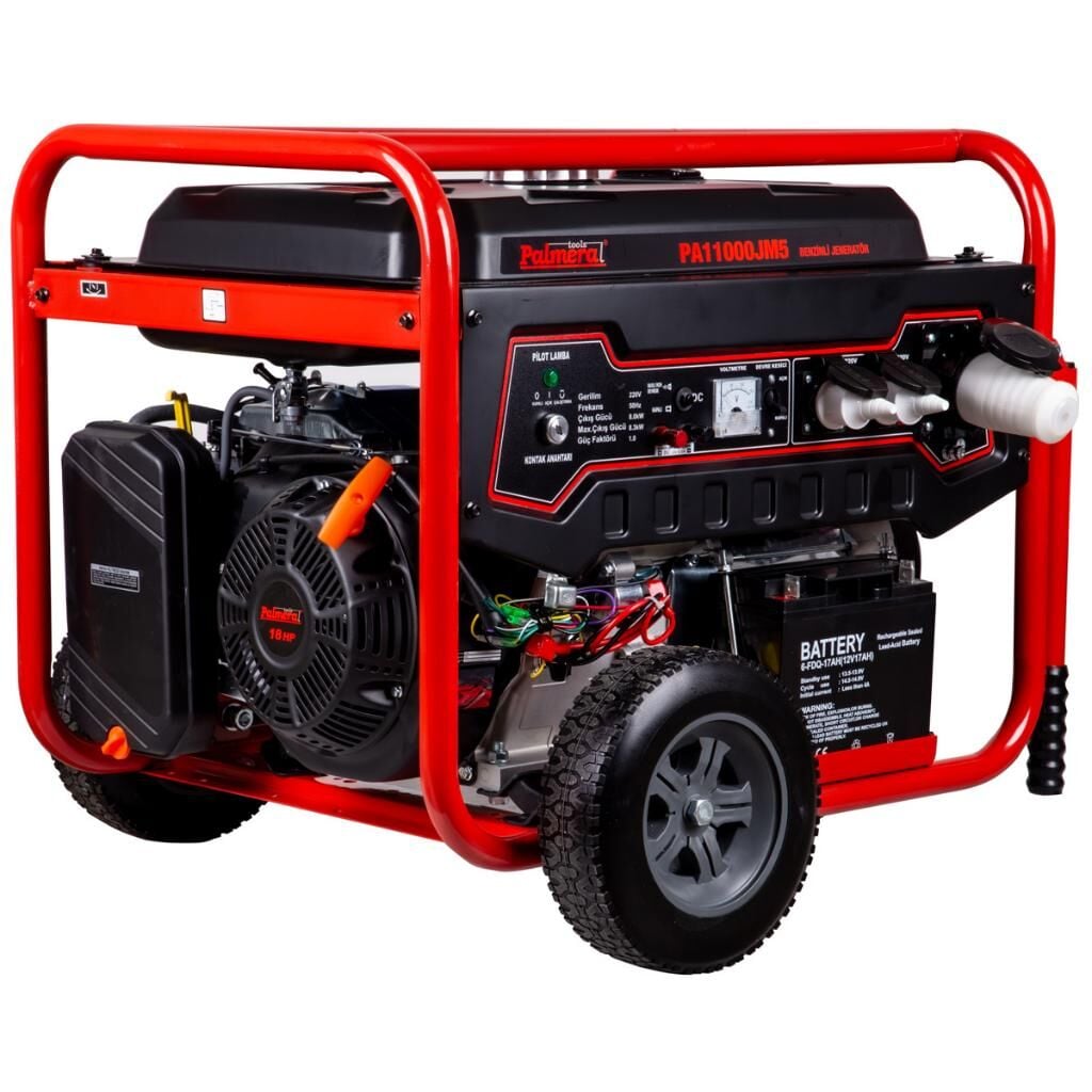 Palmera PA11000JM5 EUR5 Marşlı Monofaze Benzinli Jeneratör 10.37 kVA