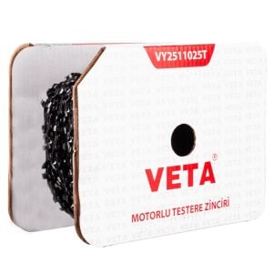 Veta VY2511025T Motorlu Testere Top Zinciri 1/4'' .043'' - 1,1mm Ayak Yuvarlak 300 Diş