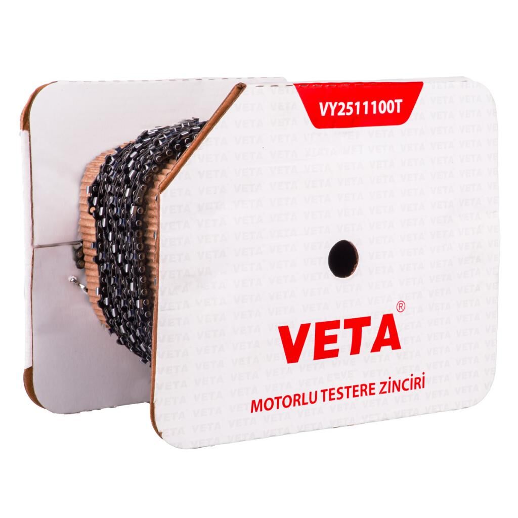 Veta VY2511100T Motorlu Testere Top Zinciri 1/4'' .043'' - 1,1mm Ayak Yuvarlak 1200 Diş
