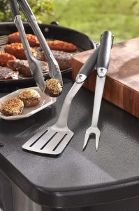 Weber 6630 Mangal Maşası, Çatalı ve Spatulası Üçlü Set