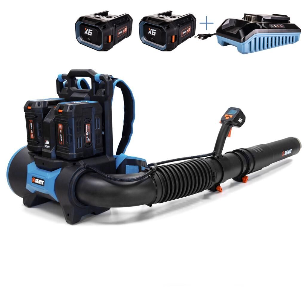 Senix BLBX6-M-EU Akülü Üfleme Makinesi 2x6.0Ah Akü+Şarj Cihazı